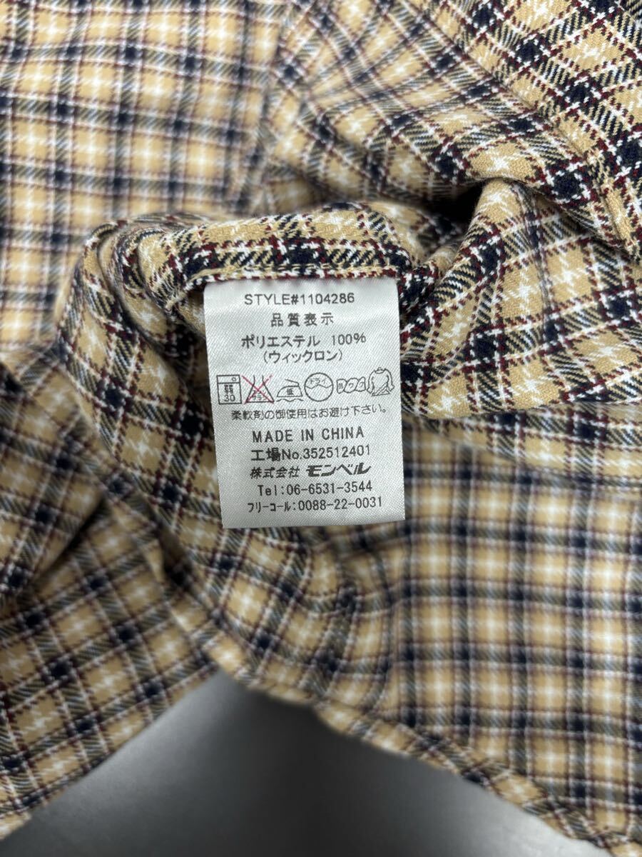 ［mont-bell］モンベル　 長袖シャツ　チェック　L 2511-198_画像5