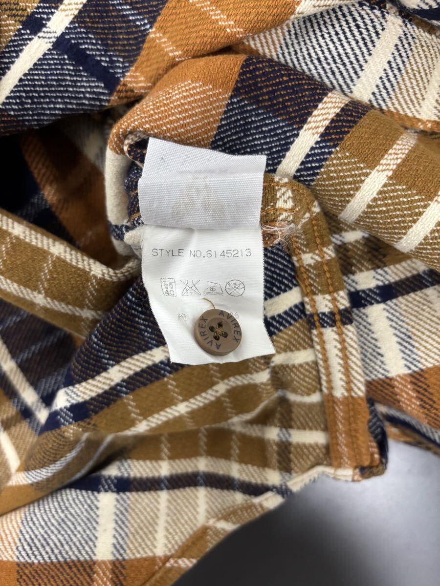 ［AVIREX］アヴィレックス　 長袖シャツ　チェック　L 2511-200_画像6