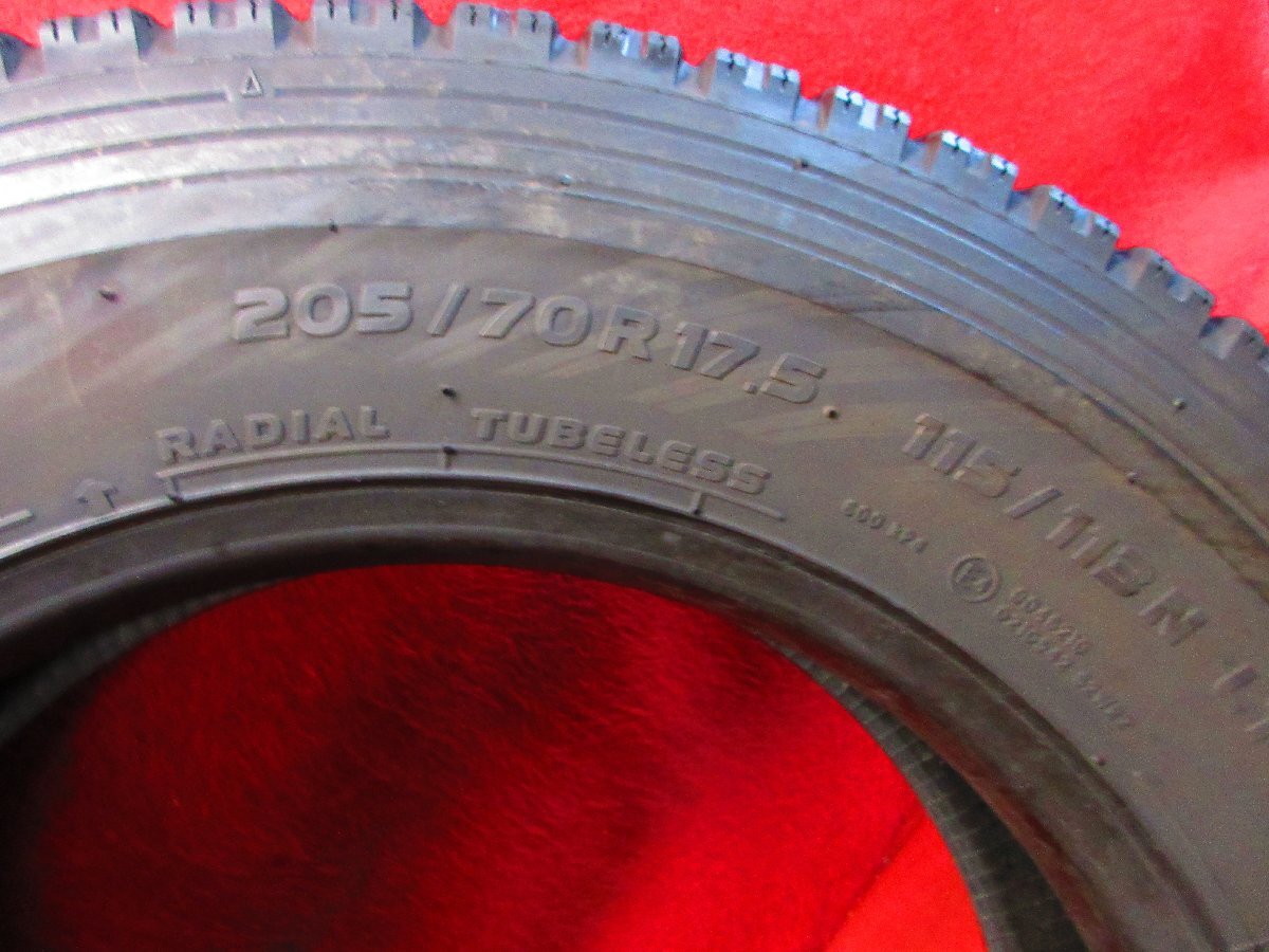 スタッドレス 2本 205/70R17.5 115/113N LT トーヨー TIRES DELVES M935 2トン トラック エルフ キャンター ダイナ デュトロ等★3240Y_画像7