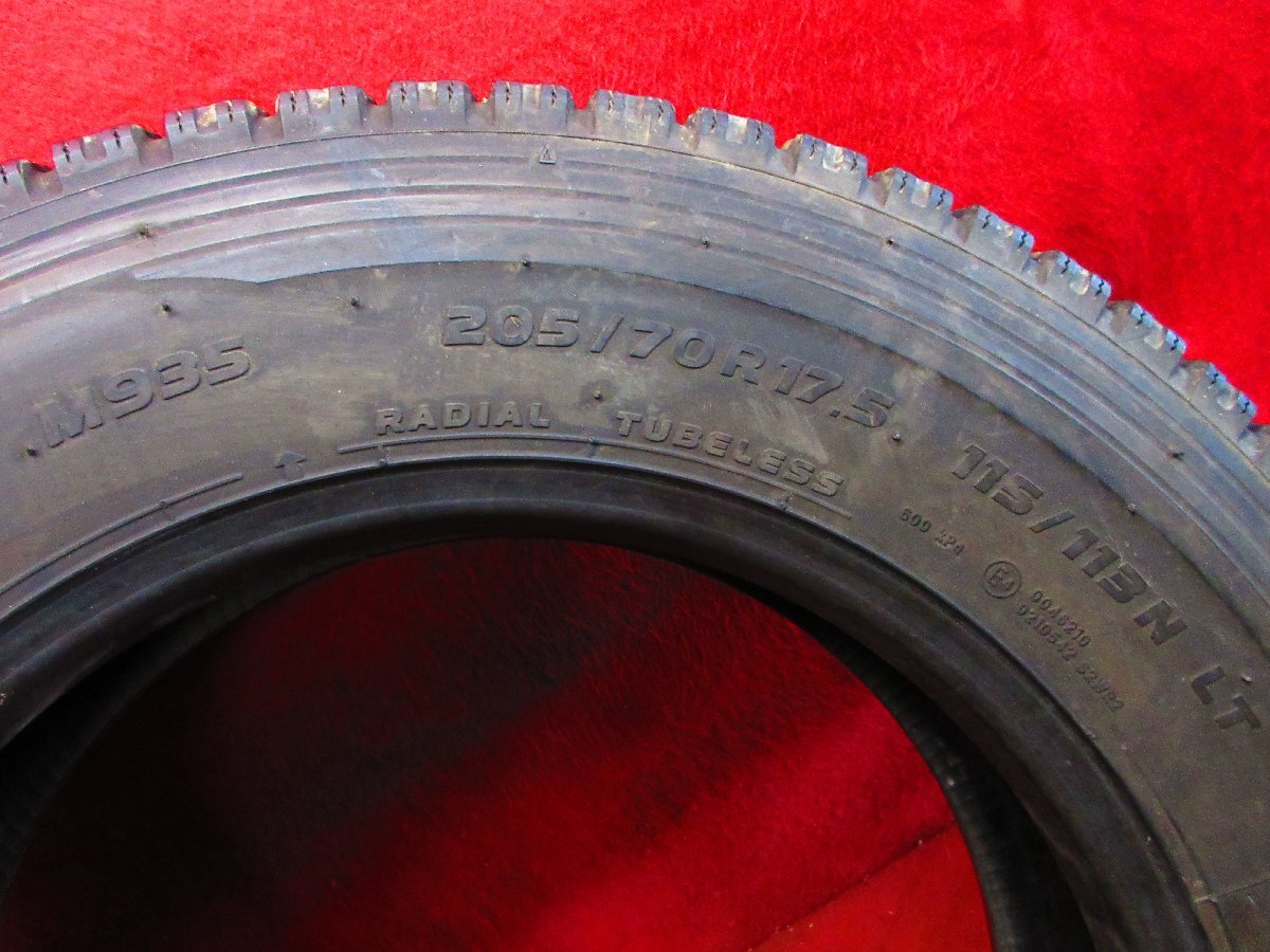スタッドレス 2本 205/70R17.5 115/113N LT トーヨー TIRES DELVES M935 2022年 2トントラック エルフ キャンター ダイナ デュトロ★3242Y_画像5