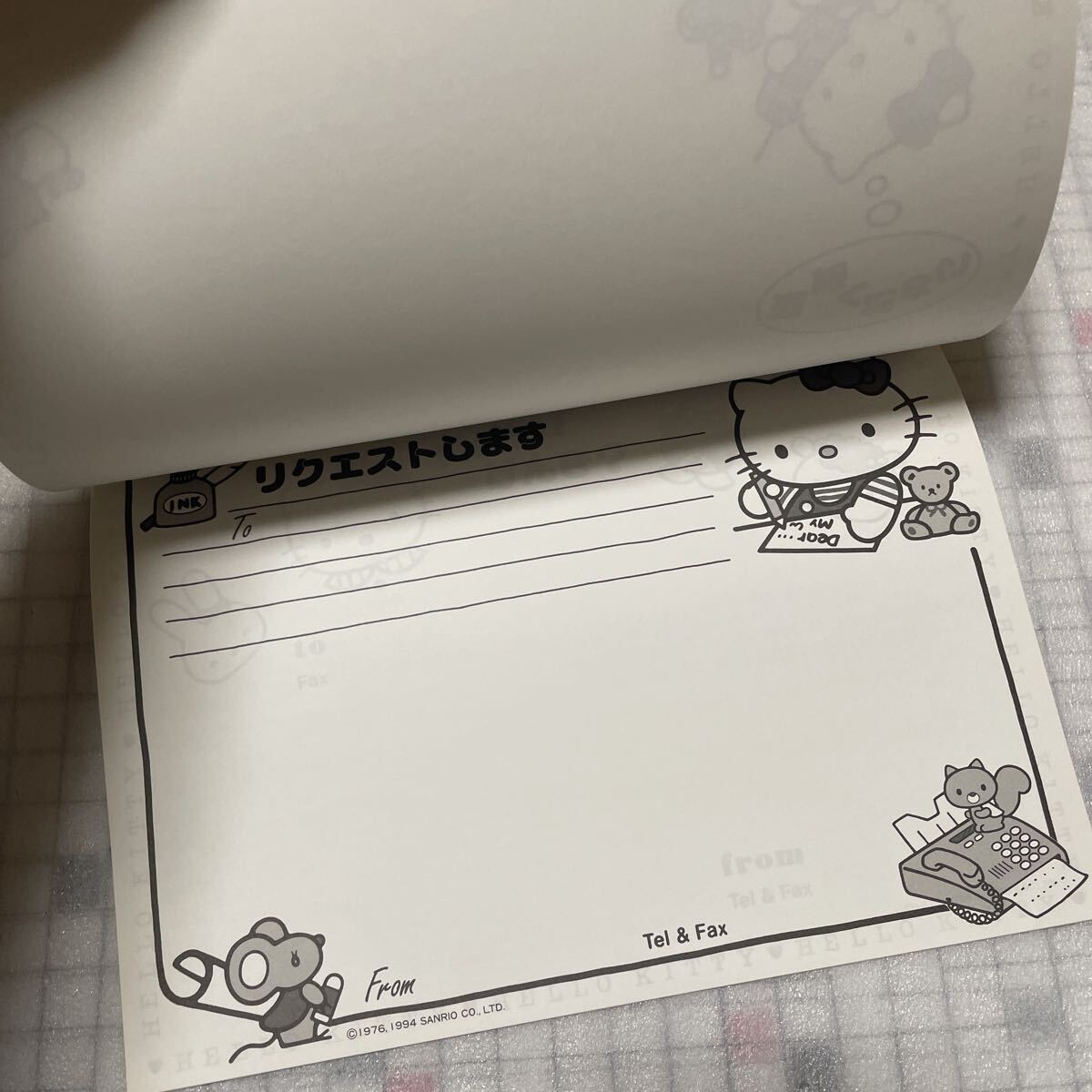 未使用 当時物 ハローキティ サンリオ NTT FAXフォーマット集 ②の画像3