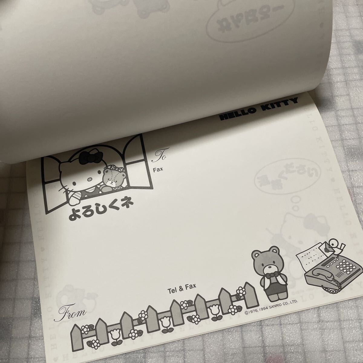 未使用 当時物 ハローキティ サンリオ NTT FAXフォーマット集 ③の画像3