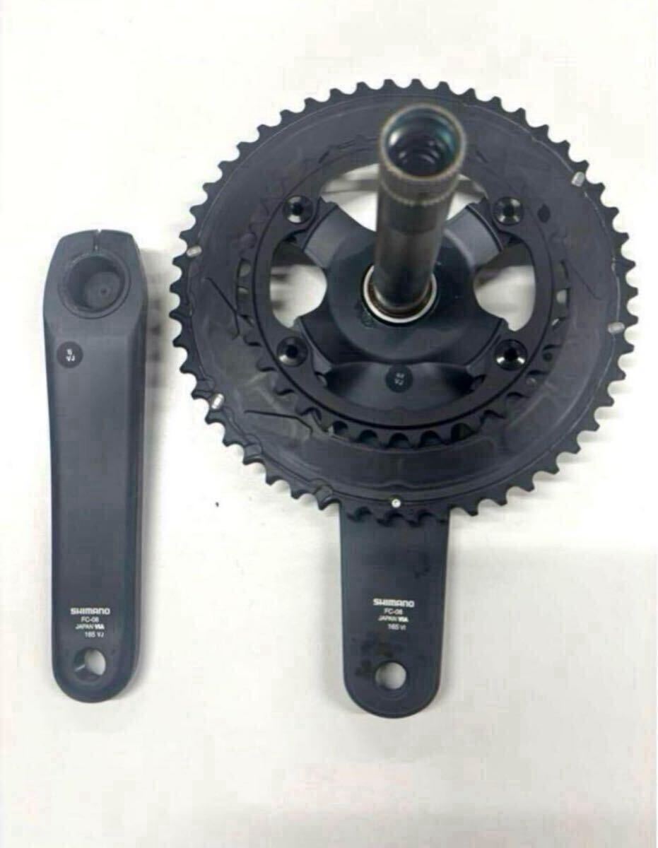 シマノFC-08 話題のショートクランクSHIMANO FC-6800/FC- R8000の代替クランクセットです。 165mmショートクランク50/34T_画像3