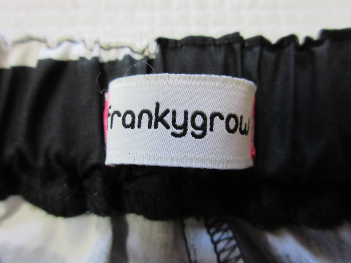 frankygrow フランキーグロウ 21SBT-235 パンツ チェック 黒白 コットン(C2)_画像7