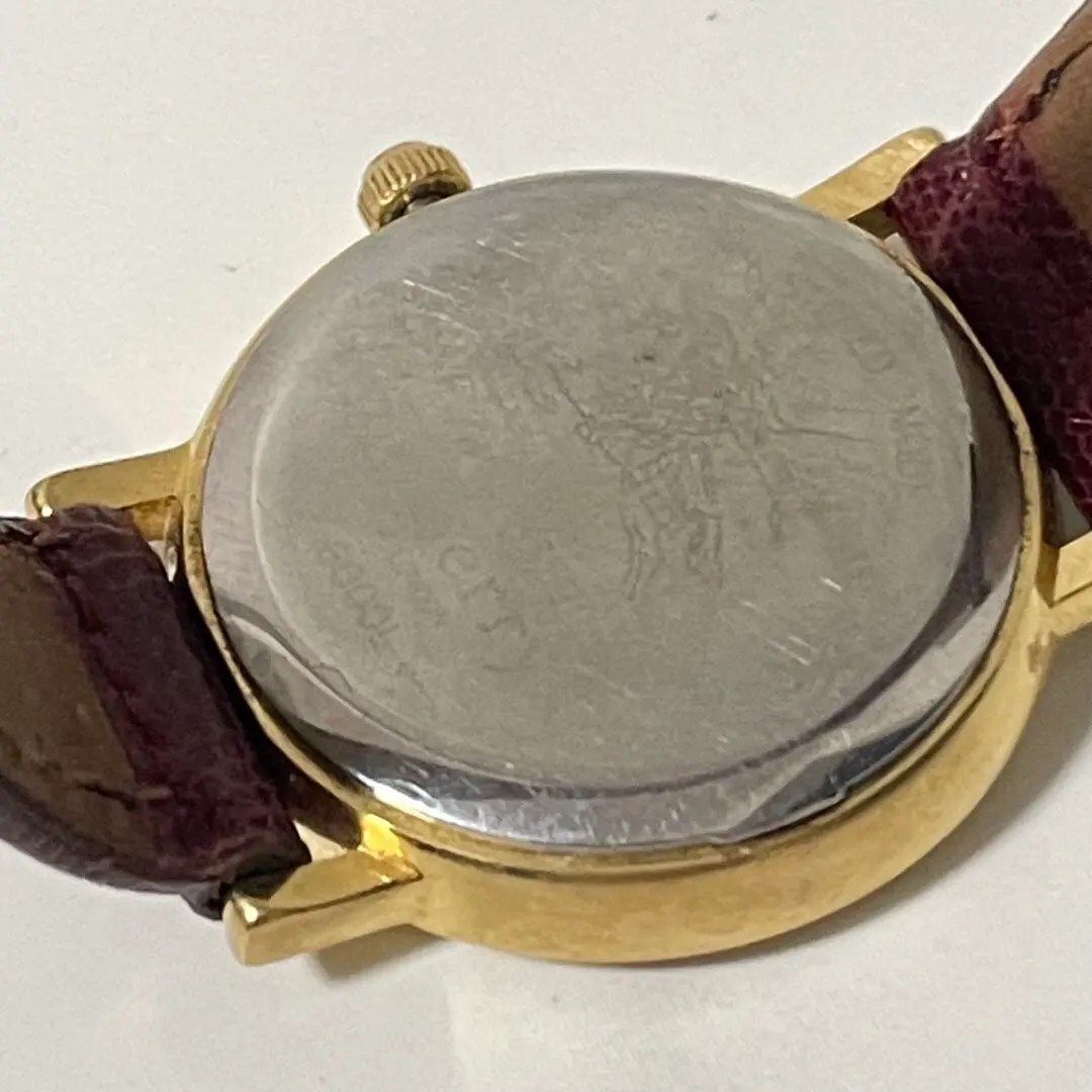 稼動品　Burberry バーバリー シェル文字盤　ボルドー　レディース腕時計_画像3