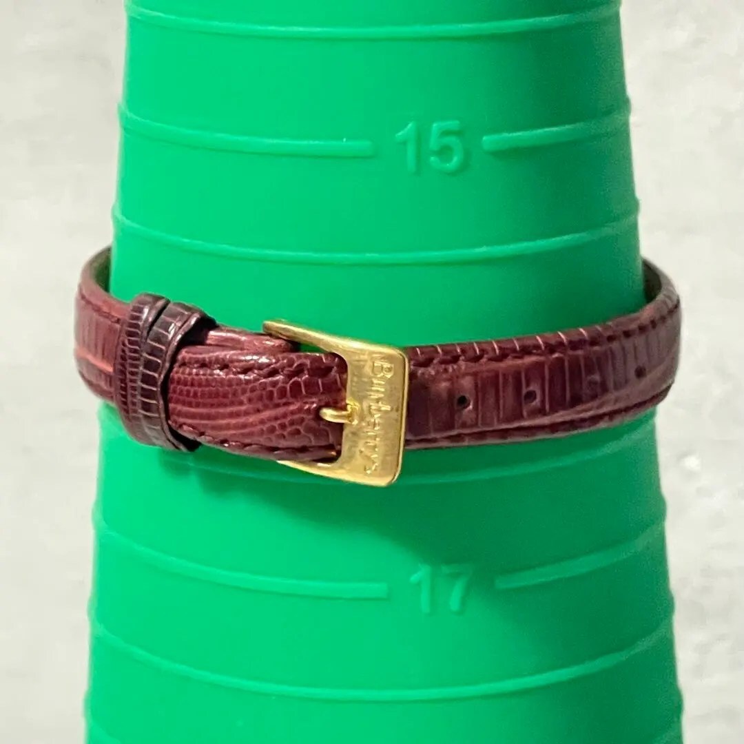 稼動品　Burberry バーバリー シェル文字盤　ボルドー　レディース腕時計_画像5
