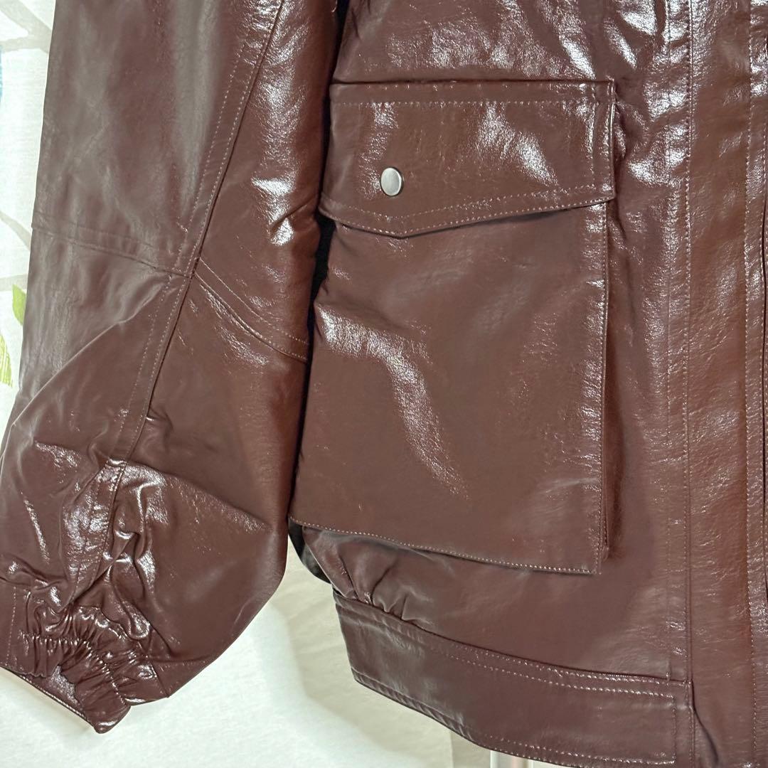 新品　AZUL BY MOUSSY フェイクレザージャケット　オーバーサイズ_画像6