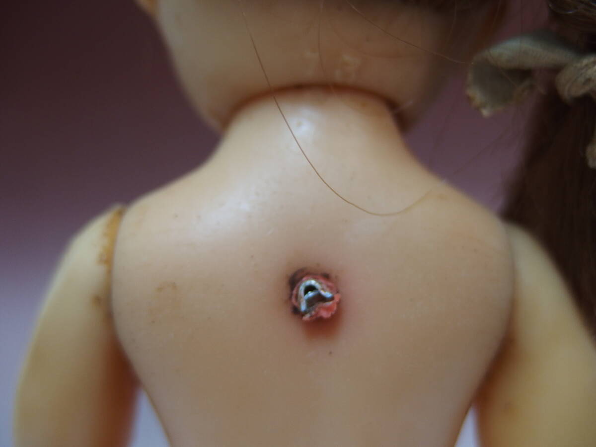 レトロ ソフビ人形 スリーピングアイ ブルーアイ リメイクにも♪_画像3