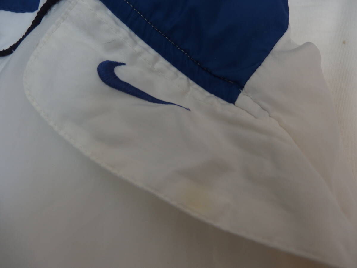 ９０年代　ナイキ　ハーフジップ　ナイロンジャケット　銀タグ　青刺繍マーク_画像8