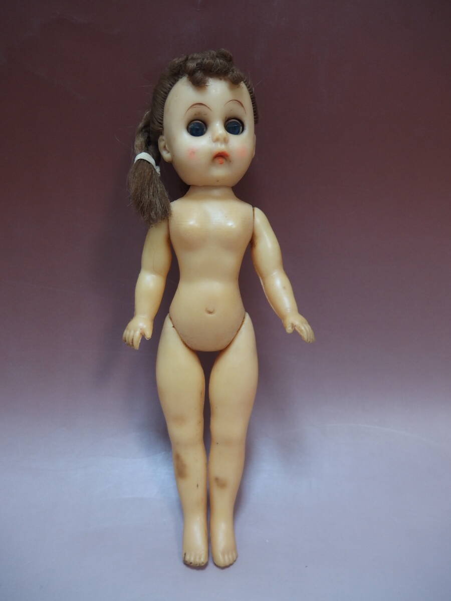 レトロ ソフビ人形 スリーピングアイ ブルーアイ リメイクにも♪_画像1