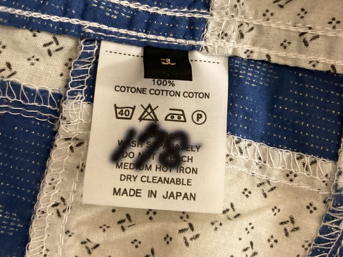 KAPITAL キャピタル 市松 パッチワーク × ドット スキヤキ ウエスタン シャツ_画像9