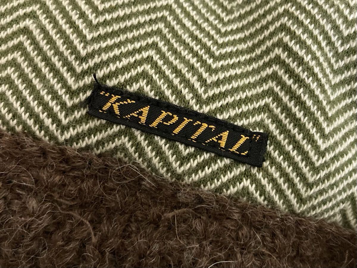 KAPITAL キャピタル ファー × ヘリンボン ビーニー キャップ_画像6