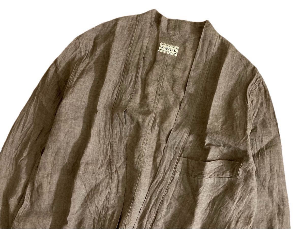 KAPITAL KOUNTRY リネン KAKASHI シャツ カーディガン キャピタル カントリー_画像2