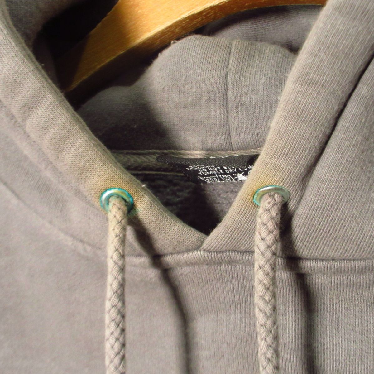 ◎STUSSY ステューシー グラフィック パーカー フーディー スケーター スケボー ストリート 裏起毛 メンズ チャコール XL◆AA5213_画像6