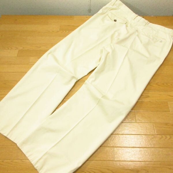 ◎使用少！Munsingwear マンシングウェア ゴルフパンツ トラウザーズ スラックス ゆったり 2タック 通年 メンズ ベージュ 88サイズ◆PA4386_画像2