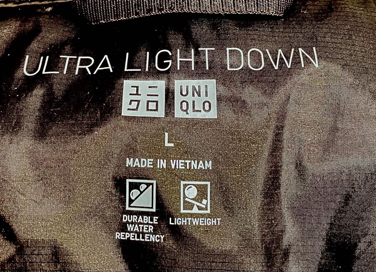 ★超美品 UNIQLOユニクロ★上品ダ一クブラウン★とっても軽くて暖かいウルトラライトダウンロングコ一ト★携帯用ポ一チ付★購入価格12900円_画像5