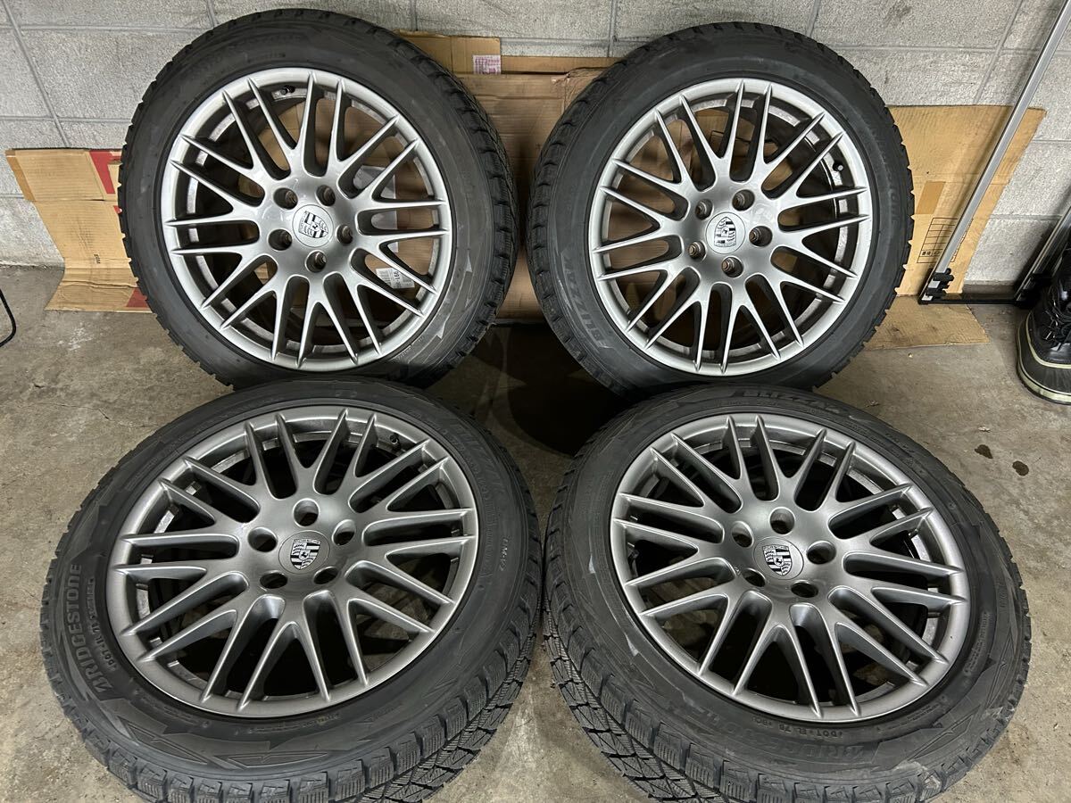 冬用/稀少set/ PORSCHE ポルシェ カイエン 958 GTS RSスパイダー BBS (20x9.5J+47 5H/130) バリ溝 275/45R20 ブリザック DM-V2 室内保管_画像1