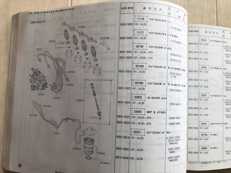 02 2728 トヨタ純正 EL30 EL31 NL30 コルサ ターセル パーツリスト パーツカタログ 整備書 解説書 1991年 5月発行 車検 外装_画像6