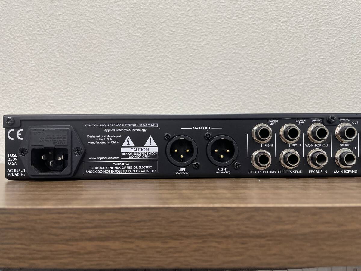  美品 1Uラックマウント ステレオ8chミキサー ART MX822_画像6