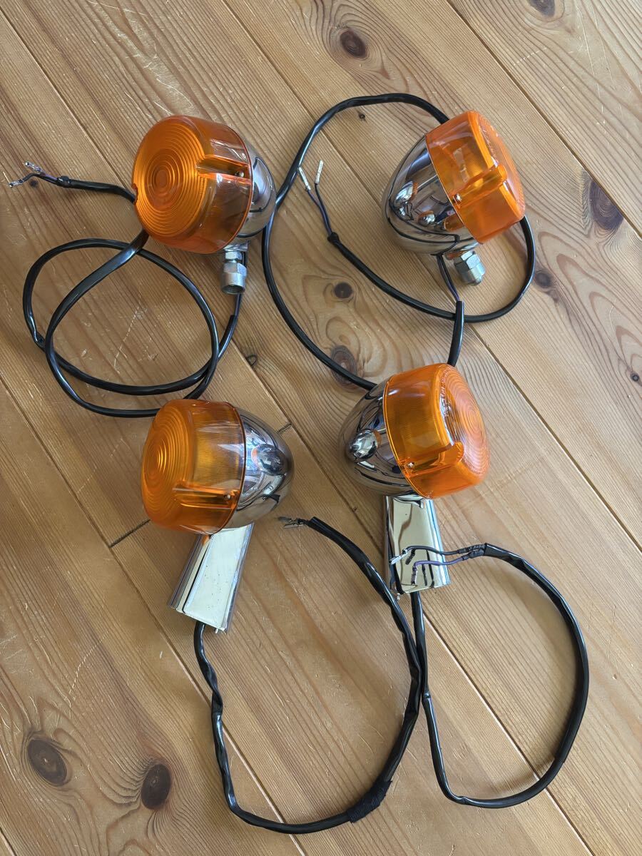 ハーレー純正 ウインカー スポーツスター FXR ソフテイル ダイナ EVO エボ みかん XLH883 1200 FXD FXST _画像1