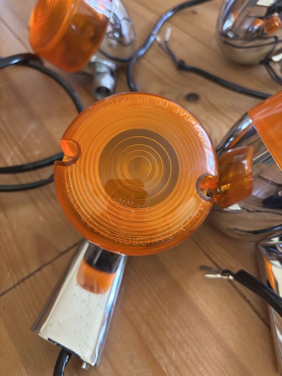 ハーレー純正 ウインカー スポーツスター FXR ソフテイル ダイナ EVO エボ みかん XLH883 1200 FXD FXST _画像3