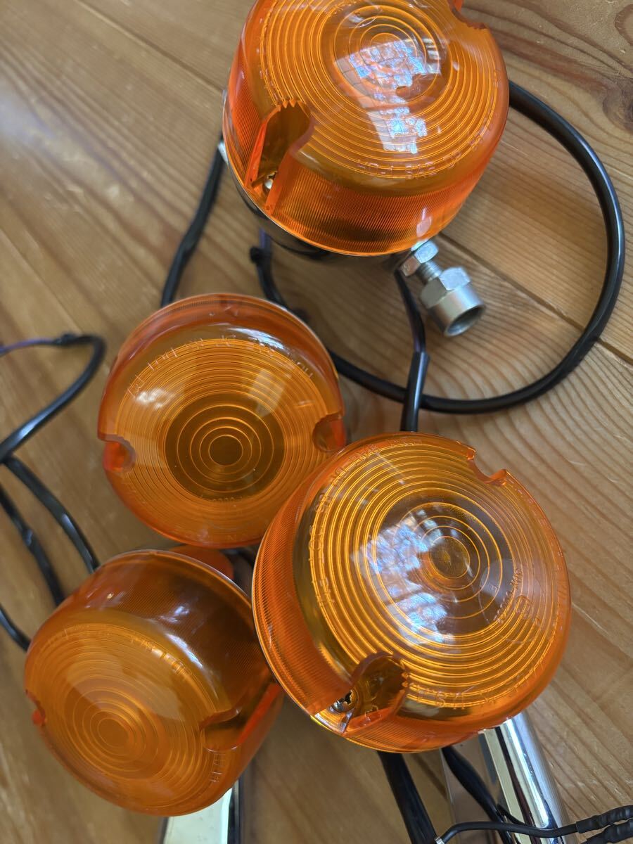 ハーレー純正 ウインカー スポーツスター FXR ソフテイル ダイナ EVO エボ みかん XLH883 1200 FXD FXST _画像4