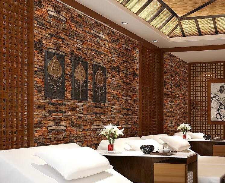 新品推薦★50枚 70x77cm 背景壁 3D立体レンガ模様壁紙 防水 汚い防止 カビ防止 エコ素材_画像6