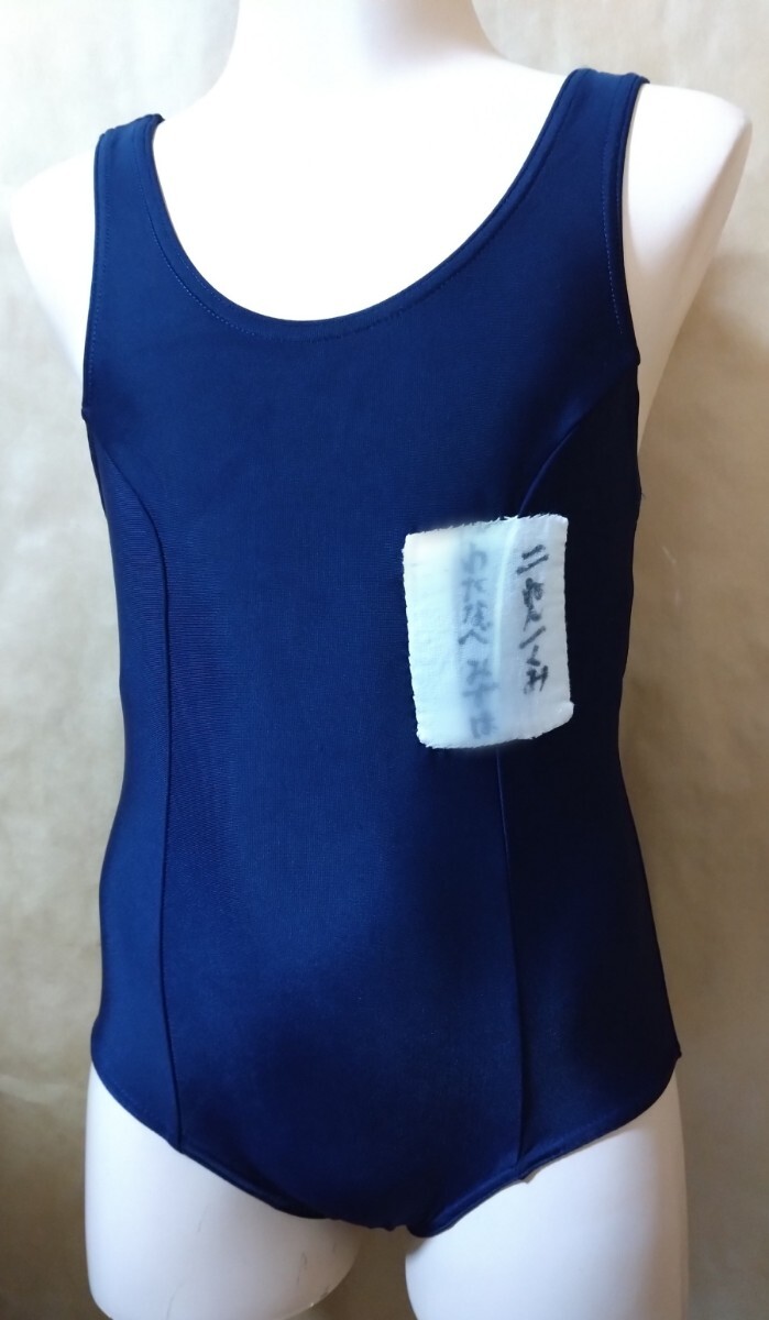 0070★スイミング・ネイビー・ワンピース・競泳水着☆130サイズ◆【ホームクリーニング済】_画像1