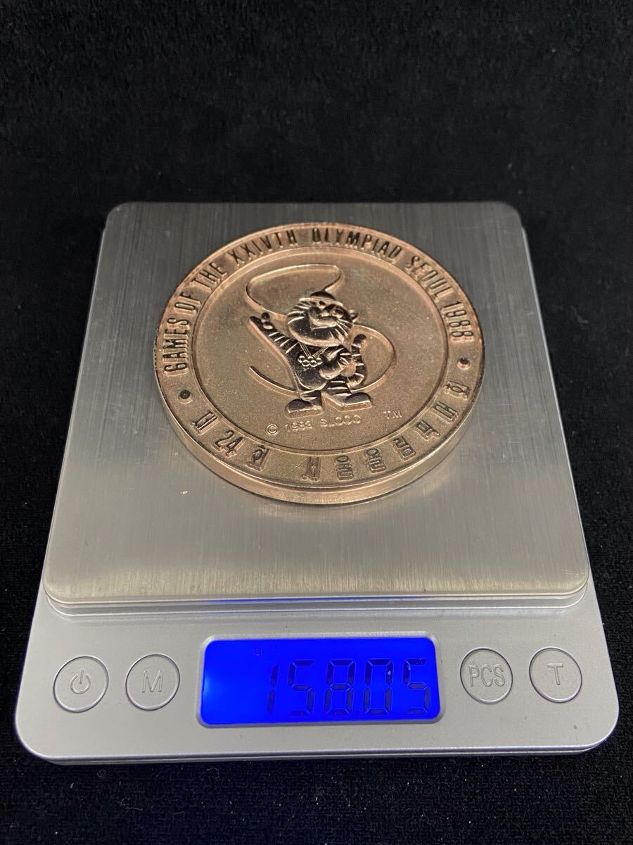 A386★第24回オリンピック競技大会 記念メダル ホドリ 1988年 重さ約158ｇ ソウル五輪 ケース付き XXIVTH OLYMPIAD SEOUL 1988_画像9