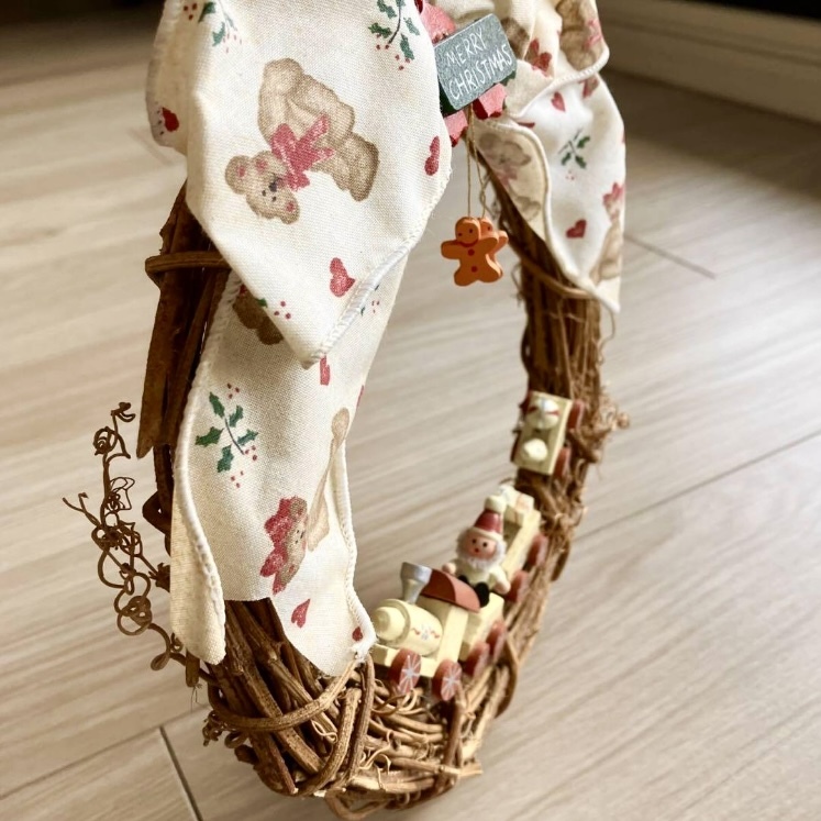  новый товар рождественский венок Santa Claus SL паровоз . машина электропоезд to дождь медведь Bear - вход украшение интерьер орнамент лента 