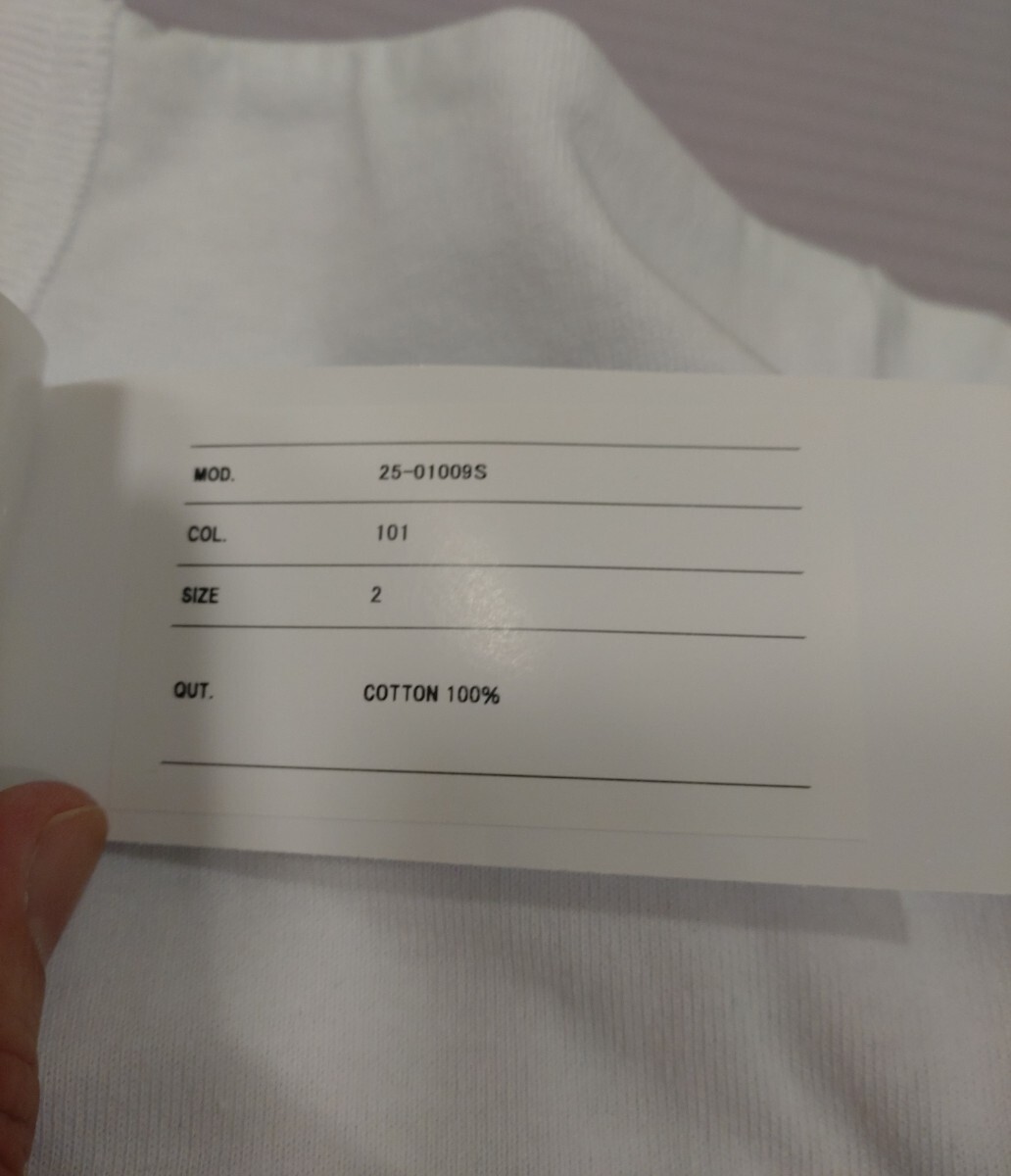 sacai サカイ Tシャツ 25aw 新品未使用品 サイズ2 white 白_画像3