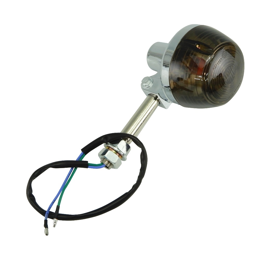 互換品 ホークタイプ CB系 ウインカー 4個 スモーク ステー付 CB250T,CB750K,ホーク2,CB400T,CB400F,モンキー,CB400N,CB250N,CBX400,_画像4