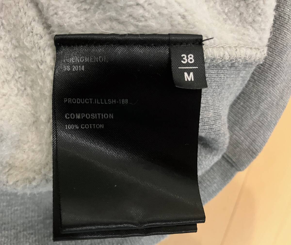 PHENOMENON フェノメノン 14ss クルーネック ワッペン付スウェット トレーナー M グレー_画像6