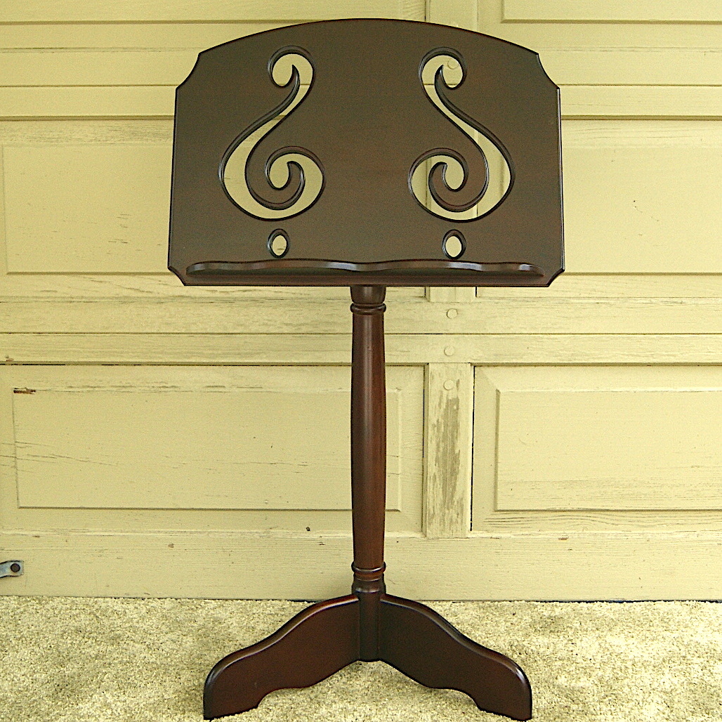 6436k2【アンティーク デザイン EASTMAN 木製 譜面台 ミュージックスタンド】音楽 楽譜 ステージ 演奏 ヴィンテージ◎_画像1