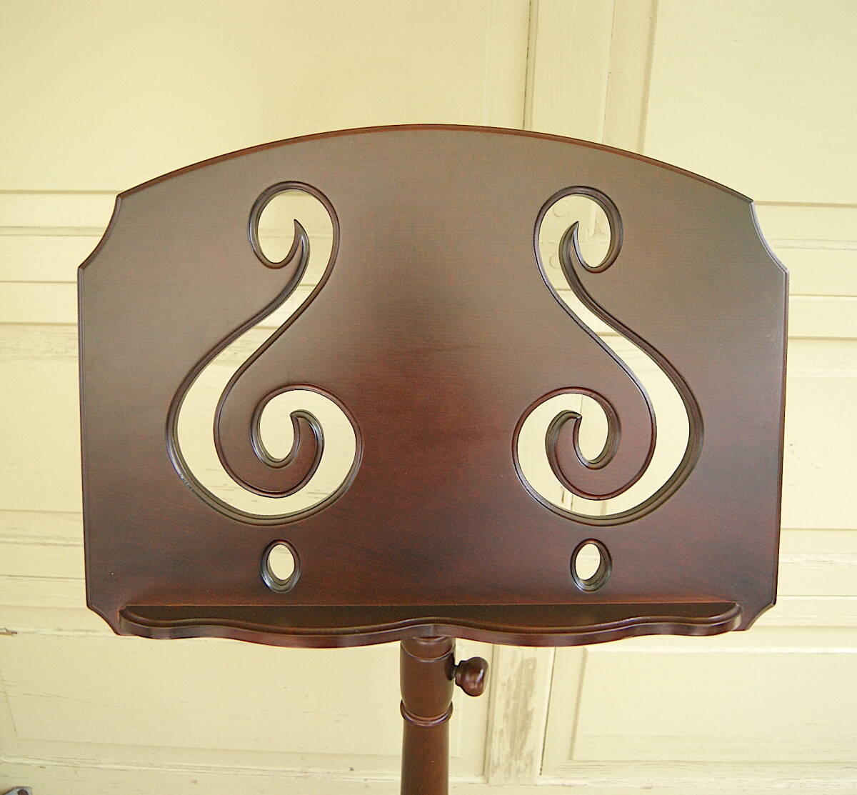 6436k2【アンティーク デザイン EASTMAN 木製 譜面台 ミュージックスタンド】音楽 楽譜 ステージ 演奏 ヴィンテージ◎_画像5