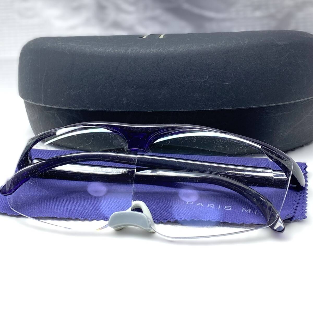  Huzuki лупа Large кейс очки .. имеется лиловый 