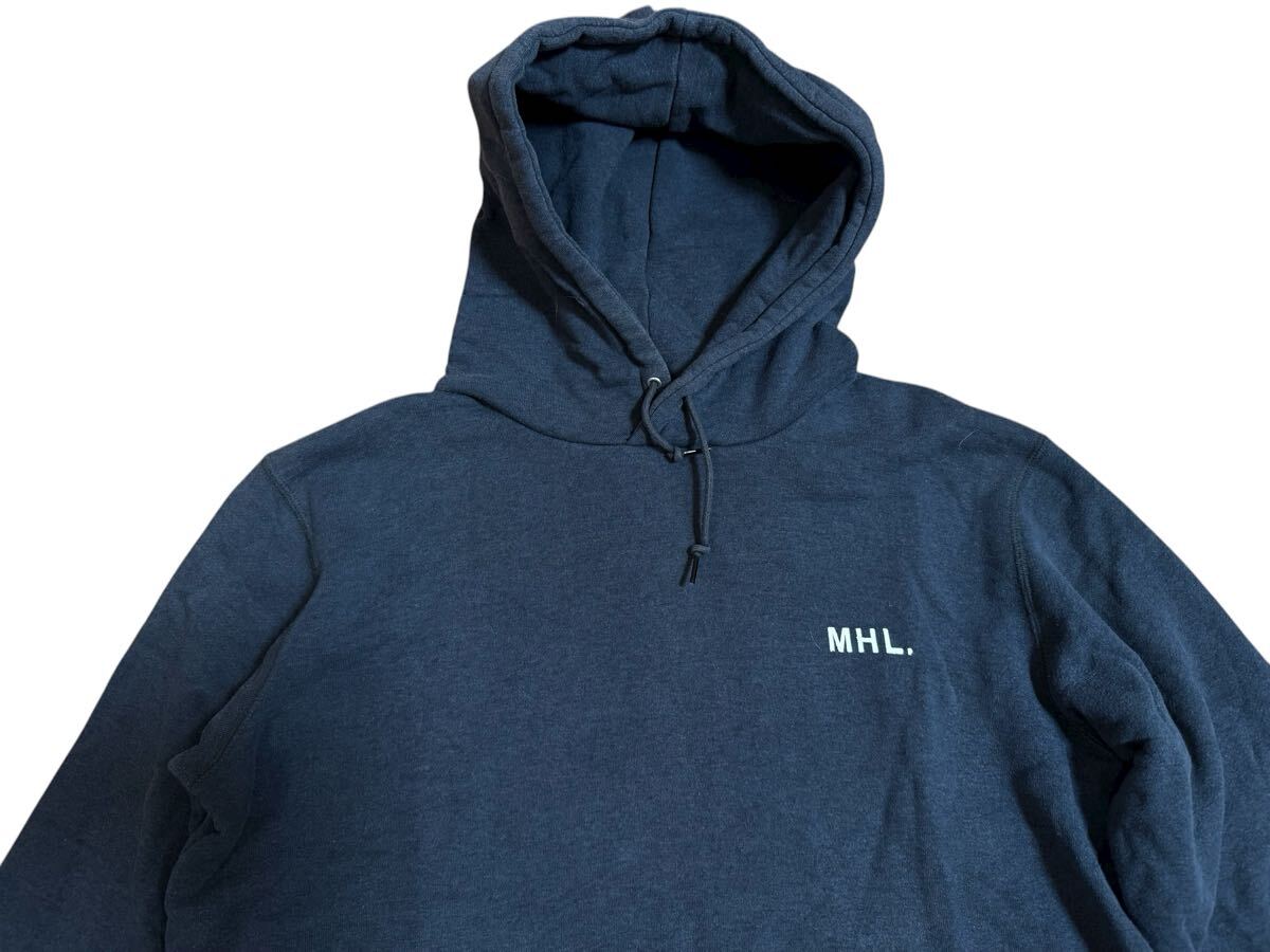 MHL.マーガレットハウエル　L フーディー パーカー 黒_画像2