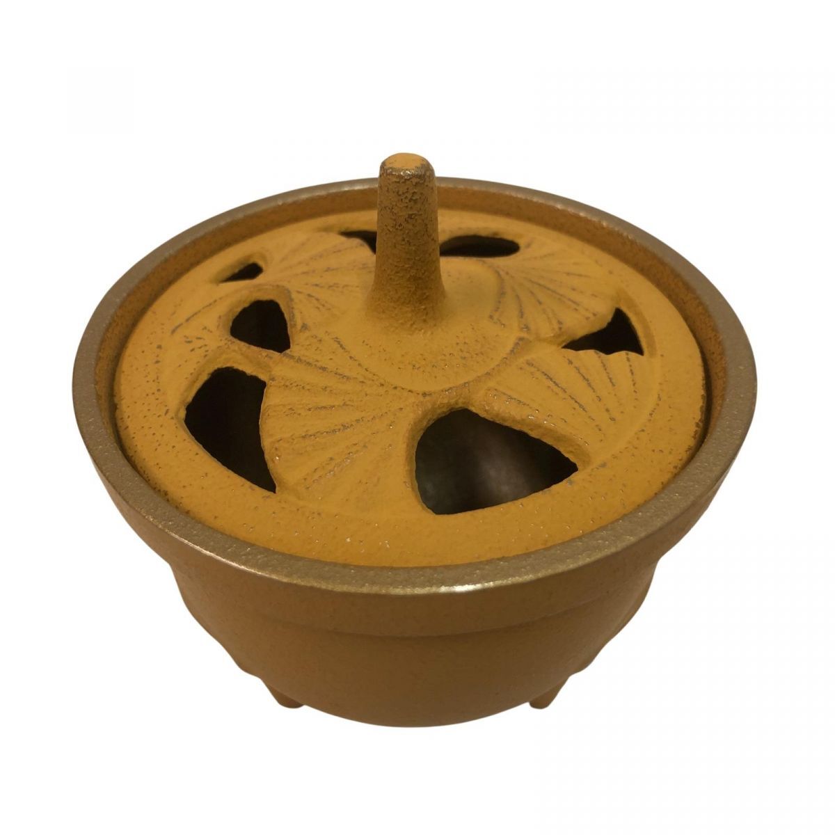 * не использовался * курильница IWACHU скала . 4 сезон. курильница .... золотой / желтый чай юг часть металлический контейнер прямой самовывоз приветствуется AYK866731 толщина 