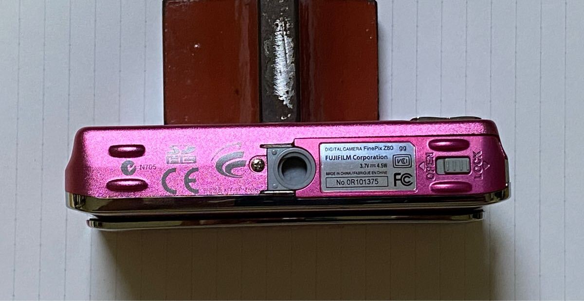 [1 иен ~]FUJIFILM FinePix Z80 розовый компактный цифровой фотоаппарат работа не проверено аккумулятор отсутствует 