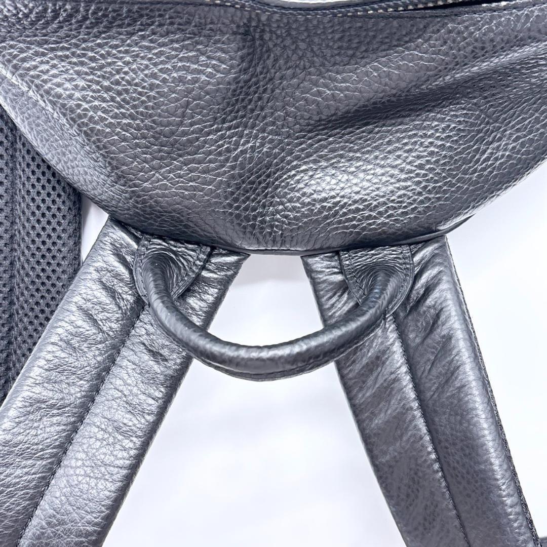 1円 極美品◆COACH コーチ リュック 本革レザー 大容量 72510 メンズ ダウンタウン リュックサック ブラック 黒 A4可_画像5