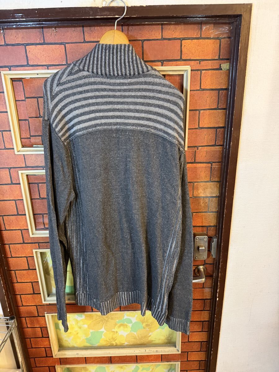 ニットカーディガン ジップアップ カルバンクライン CK XL ビックサイズ アメリカ古着_画像4