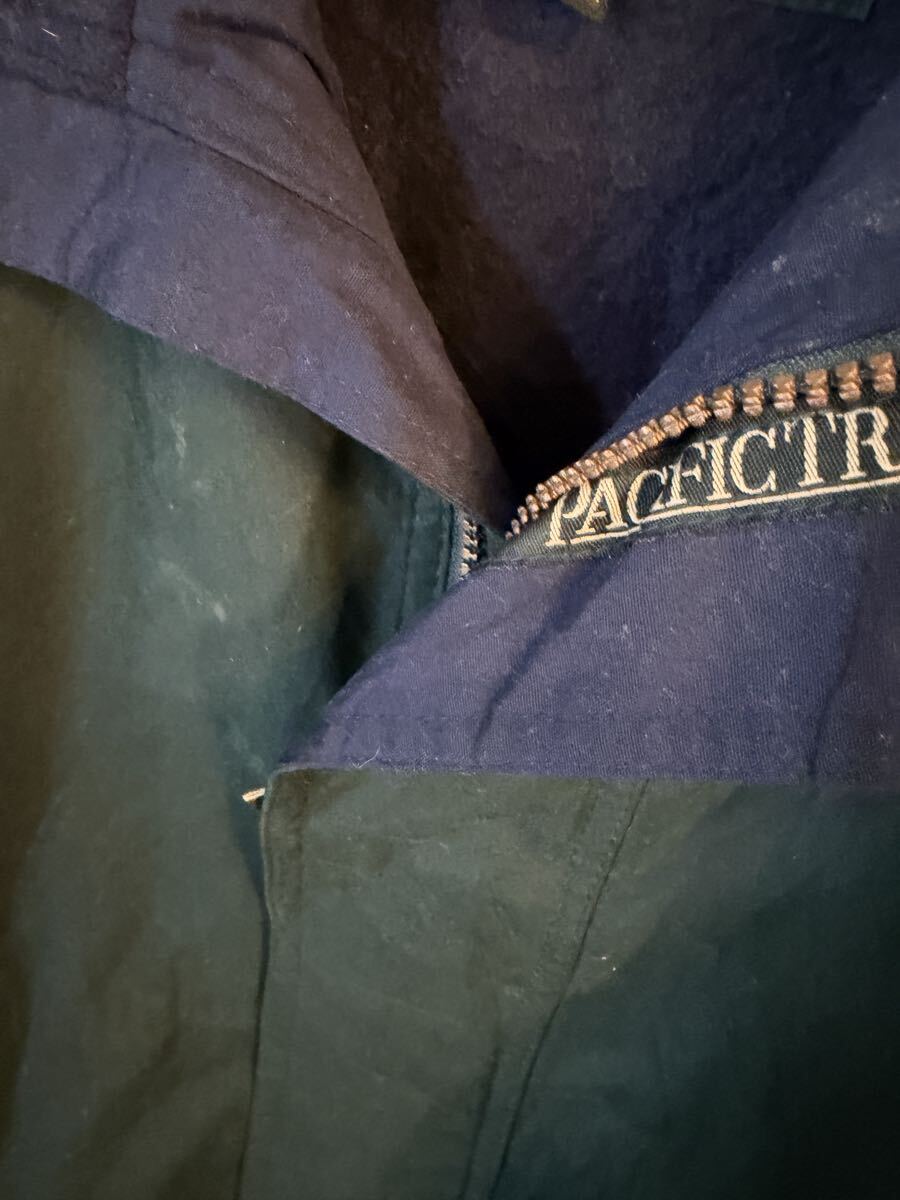 ブルゾン　裏地フリース系　サイズM大きめ L以上実寸　pacifictrail アウトドア　深緑系　アメリカ古着_画像3