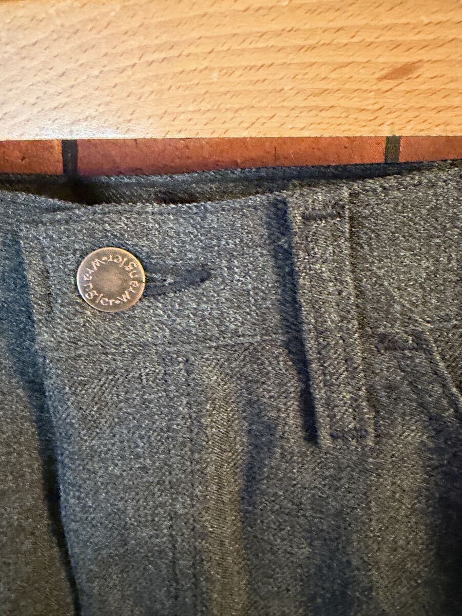 スラックス パンツ ランチャー wrangler ラングラー 32インチ ビンパン 未使用 デットストック 定価41.99ドル アメリカ古着_画像2