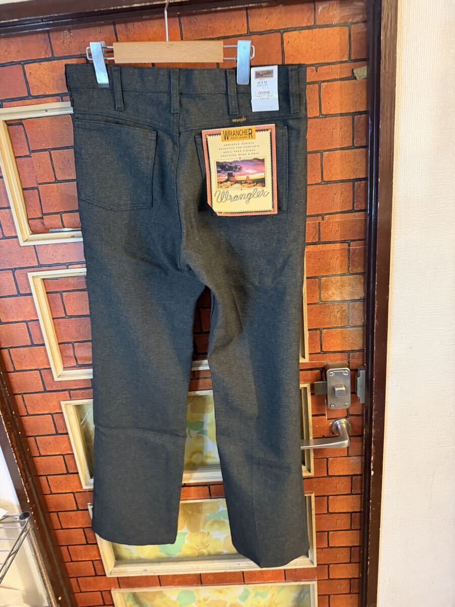 スラックス パンツ ランチャー wrangler ラングラー 32インチ ビンパン 未使用 デットストック 定価41.99ドル アメリカ古着_画像3