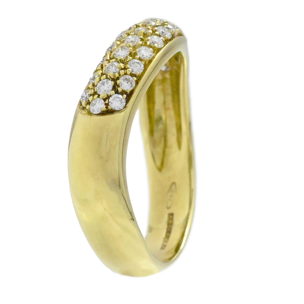 ビキョッティ PICCHIOTTI 750YG K18YG ダイヤ0.37ct イエローゴールド サイズ13号 レディース 3909_画像4