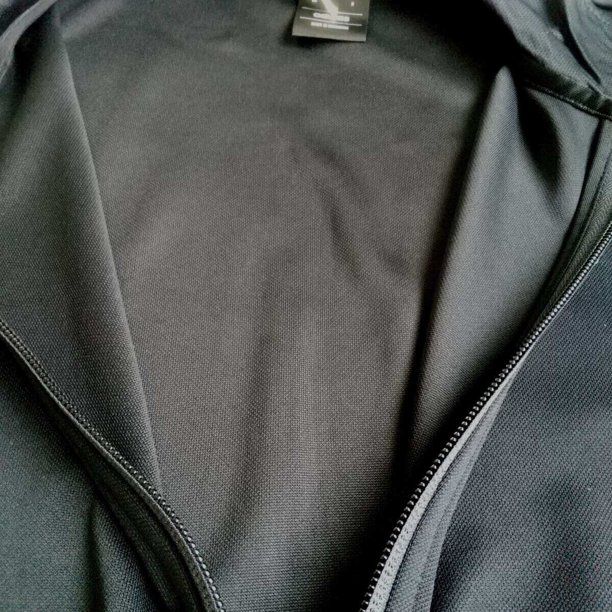 adidas ジャージ 上下セット スリムジップ メンズ M ブラック／グレー 未使用_画像8