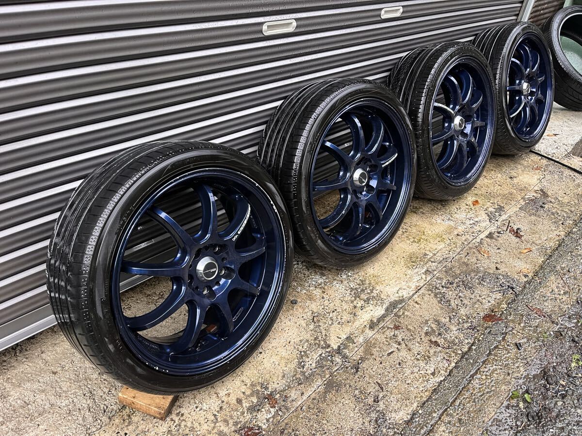 【大阪】WORK EMOTION-D9R!215/40r18!7.5J+53 PCD114.3-5穴4本同サイズ!ワークエモーション!横浜3本ナンカン2本合計5本セット!_画像2