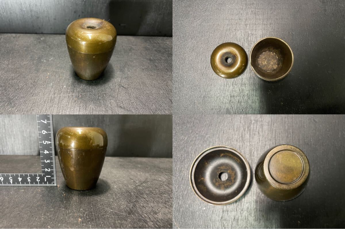 仏具 まとめ 花立 燭台 ろうそく立て 火たて 香炉 仏壇 仏教 真鍮 _画像6