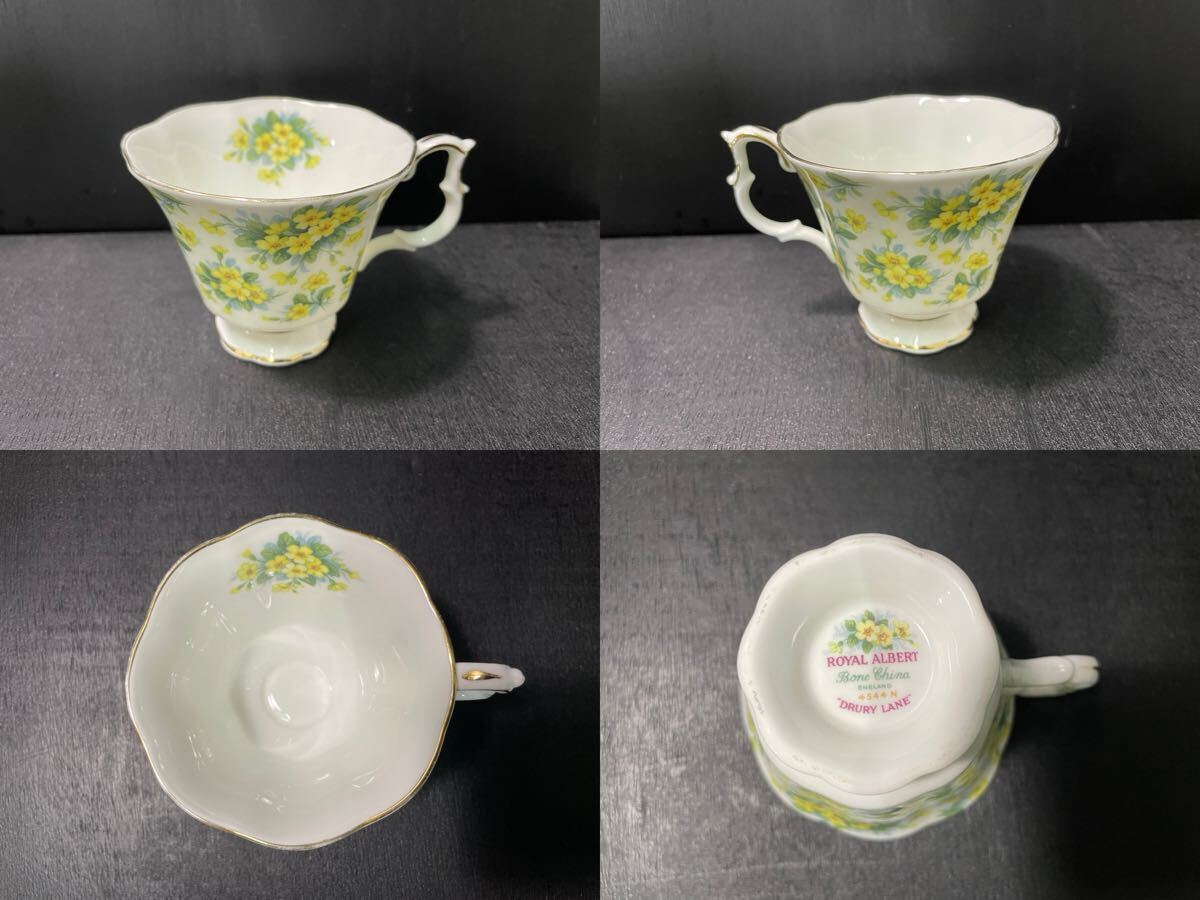 ROYAL ALBERT DRURY LANE 廃盤品 カップ ソーサー 花柄 食器 洋食器 ブランド食器 希少 インテリア コレクション ロイヤルアルバート_画像4