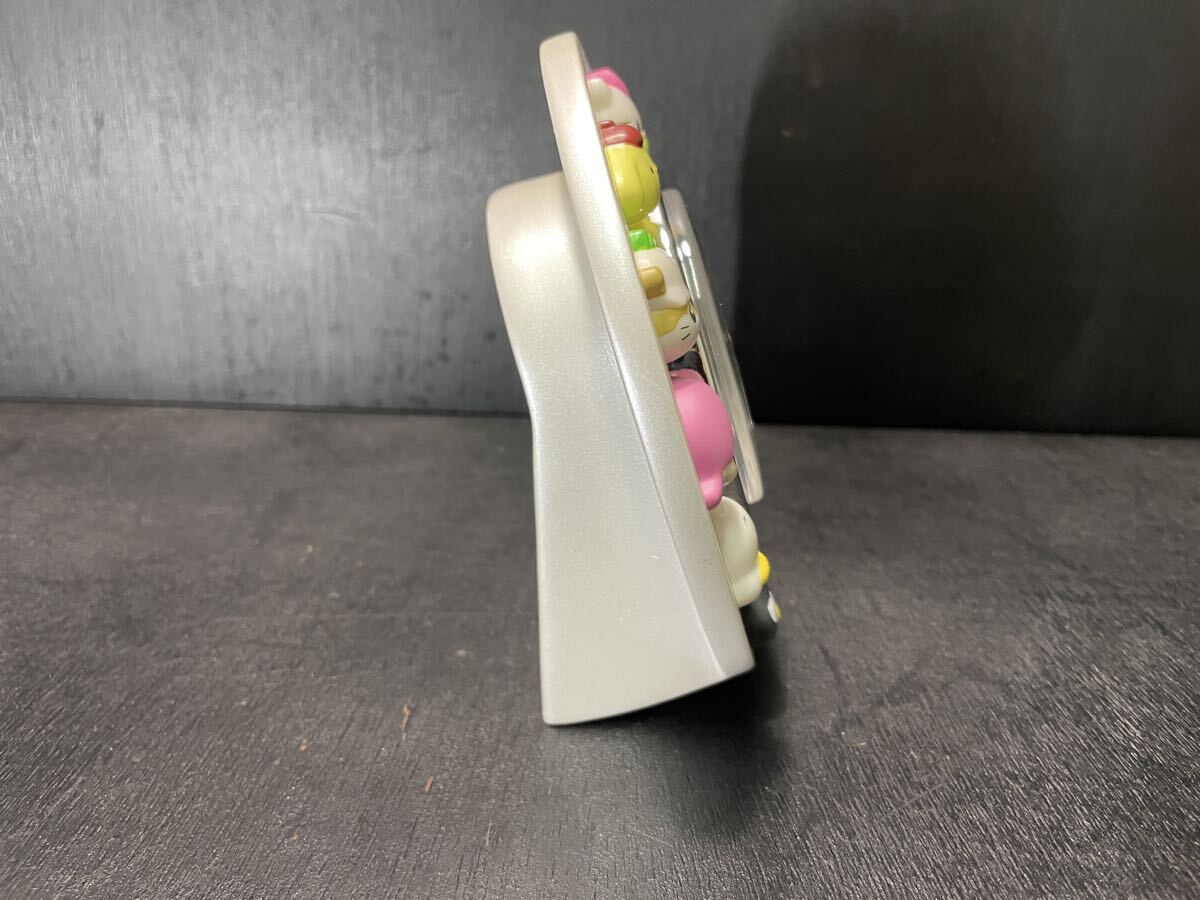 サンリオ キャラクター レリーフ クロック 置き時計 ハローキティ キキララ けろっぴ マイメロ 1999年 希少 コレクション 長期保管品_画像4